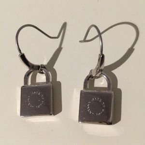 Marc by Marc Jacobs lock hook earrings